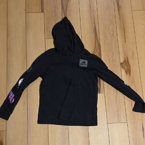 Adidas Black Hoodie with Sleeve Graphics 💙5 For $25💙